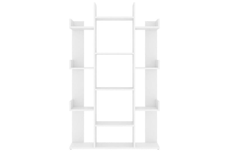 Bokhylla vit 86x25,5x140 cm spånskiva - Vit - Förvaring - Hylla - Bokhylla