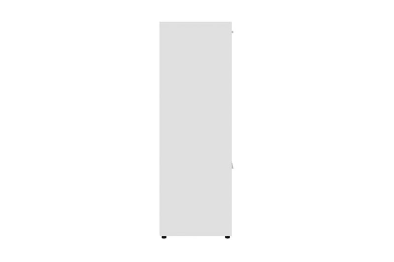 Bokhylla vit 90x30x90 cm spånskiva - Vit - Förvaring - Hylla - Bokhylla