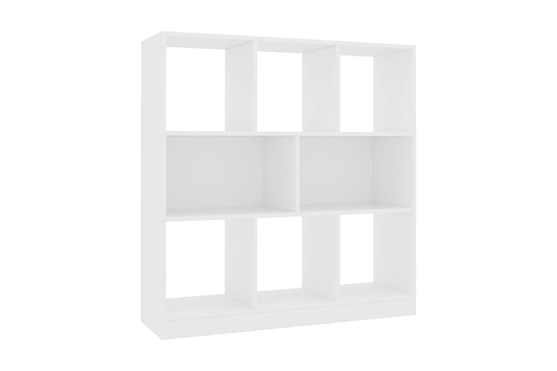 Bokhylla vit 97,5x29,5x100 cm spånskiva - Vit - Förvaring - Hylla - Bokhylla