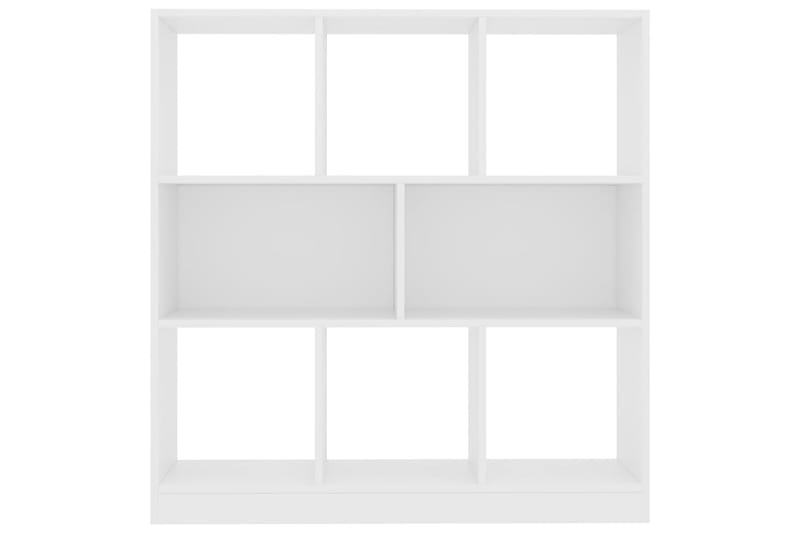 Bokhylla vit 97,5x29,5x100 cm spånskiva - Vit - Förvaring - Hylla - Bokhylla