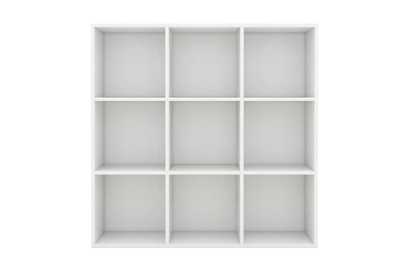 Bokhylla vit 98x30x98 cm spånskiva - Vit - Förvaring - Hylla - Bokhylla