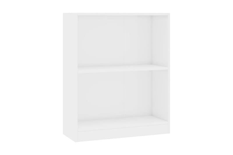 Bokhylla vit högglans 60x24x74,5 cm spånskiva - Vit - Förvaring - Hylla - Bokhylla