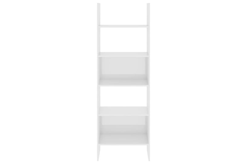 Bokhylla vit högglans 60x35x180 cm spånskiva - Vit - Förvaring - Hylla - Bokhylla