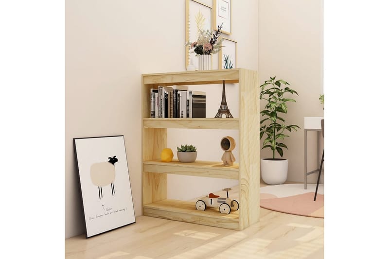 Bokhylla/Rumsavdelare 100x30x103 cm furu - Brun - Förvaring - Hylla - Bokhylla