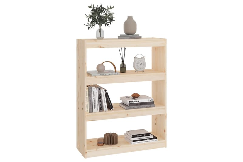 Bokhylla/rumsavdelare 80x30x103,5 cm massiv furu - Trä - Förvaring - Hylla - Bokhylla