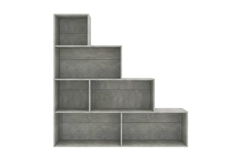 Bokhylla/Rumsavdelare betonggrå 155x24x160 cm spånskiva - Betonggrå - Förvaring - Hylla - Bokhylla