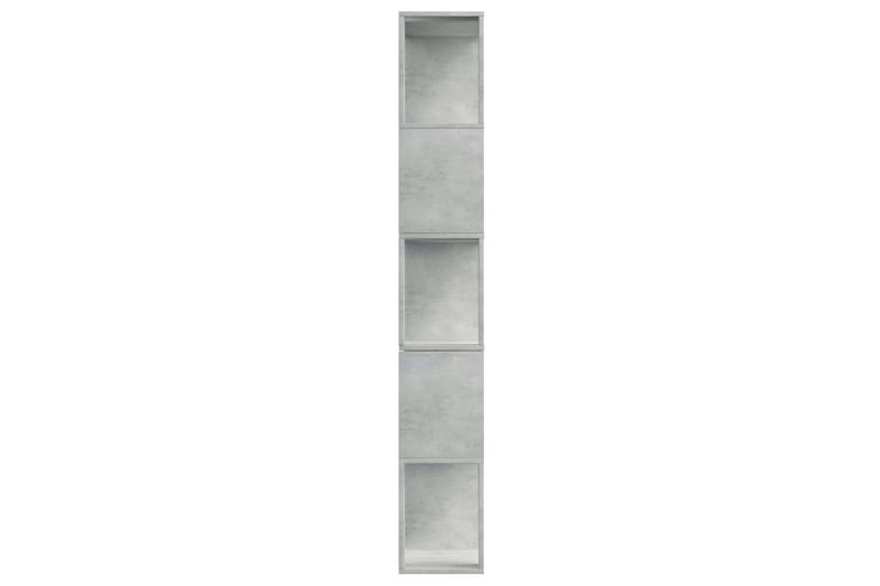 Bokhylla/Rumsavdelare betonggrå 80x24x159 cm spånskiva - Grå - Förvaring - Hylla - Bokhylla