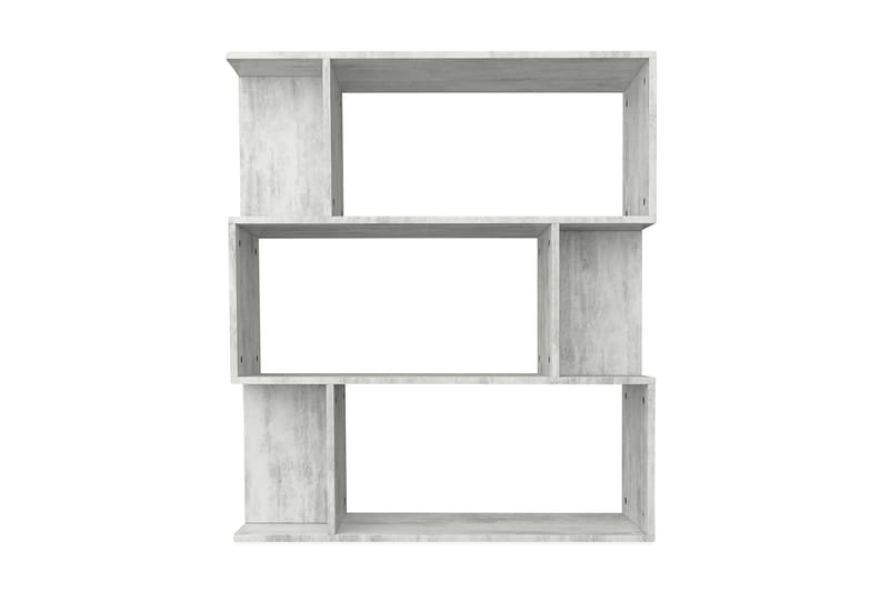 Bokhylla/Rumsavdelare betonggrå 80x24x96 cm spånskiva - Grå - Förvaring - Hylla - Bokhylla