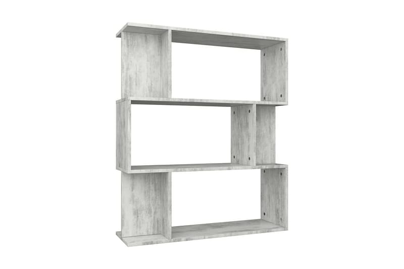 Bokhylla/Rumsavdelare betonggrå 80x24x96 cm spånskiva - Grå - Förvaring - Hylla - Bokhylla