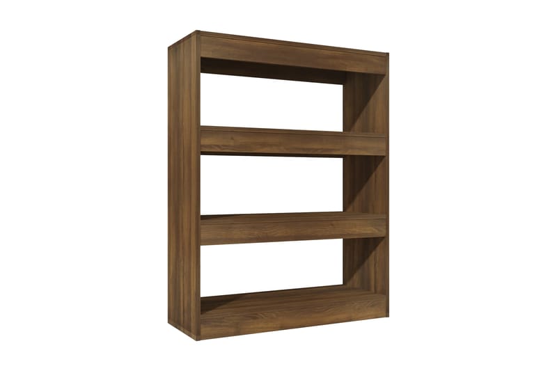 Bokhylla/Rumsavdelare brun 80x30x103 cm konstruerat trä - Brun - Förvaring - Hylla - Bokhylla