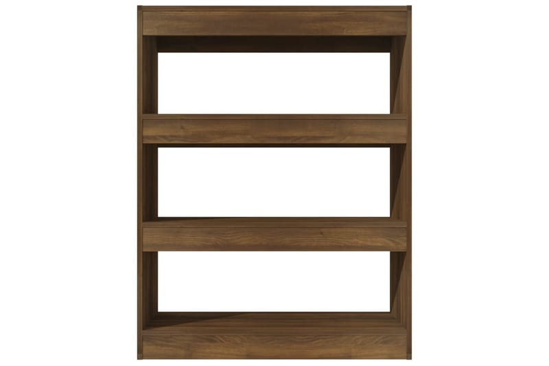 Bokhylla/Rumsavdelare brun 80x30x103 cm konstruerat trä - Brun - Förvaring - Hylla - Bokhylla
