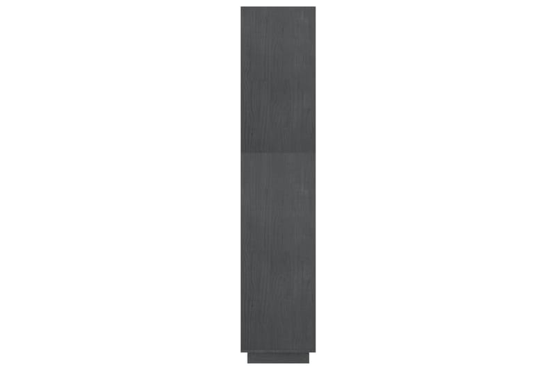 Bokhylla/rumsavdelare grå 60x35x167 cm massiv furu - Grå - Förvaring - Hylla - Bokhylla