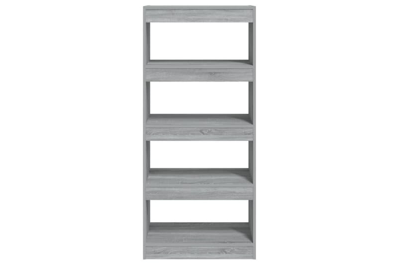 Bokhylla/Rumsavdelare grå sonoma-ek 60x30x135 cm - Grå - Förvaring - Hylla - Bokhylla