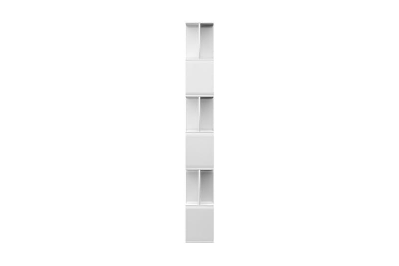 Bokhylla/Rumsavdelare högglans vit 80x24x192 cm - Vit - Förvaring - Hylla - Bokhylla