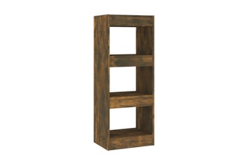 Bokhylla/Rumsavdelare rökfärgad ek 40x30x103 cm spånskiva
