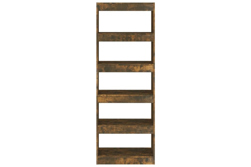 Bokhylla/Rumsavdelare rökfärgad ek 60x30x166 cm spånskiva - Brun - Förvaring - Hylla - Bokhylla
