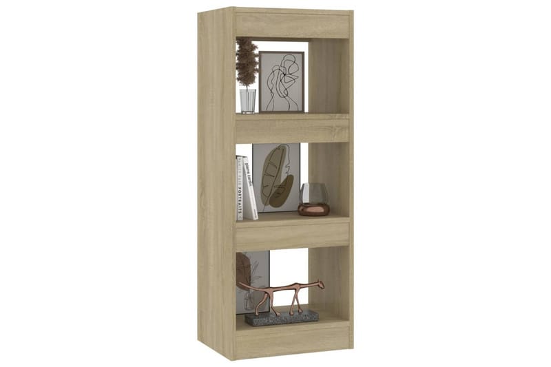 Bokhylla/Rumsavdelare sonoma-ek 40x30x103 cm spånskiva - Brun - Förvaring - Hylla - Bokhylla