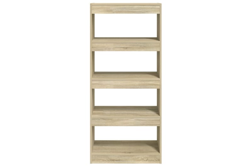 Bokhylla/Rumsavdelare sonoma-ek 60x30x135 cm konstruerat trä - Brun - Förvaring - Hylla - Bokhylla