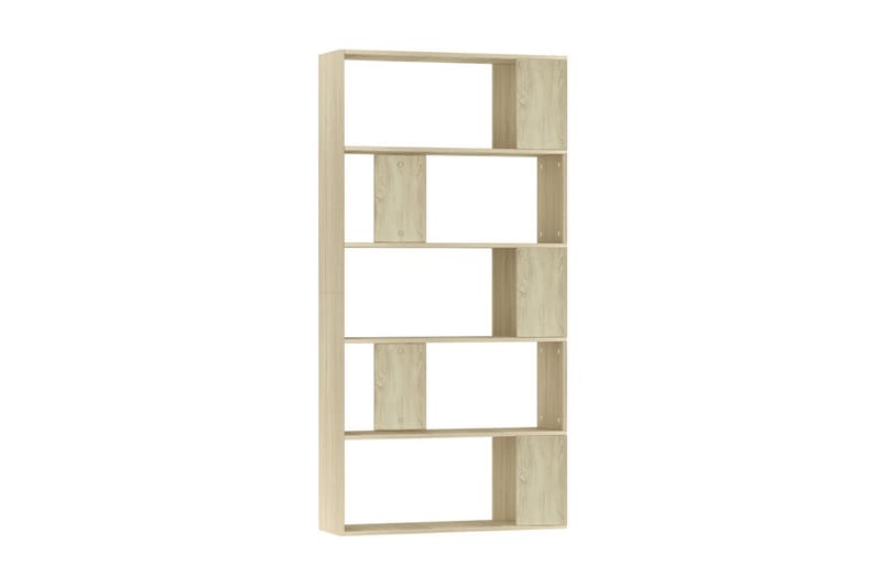 Bokhylla/Rumsavdelare sonoma-ek 80x24x159 cm spånskiva - Brun - Förvaring - Hylla - Bokhylla
