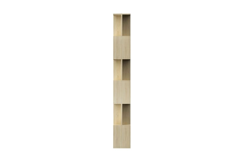 Bokhylla/Rumsavdelare sonoma-ek 80x24x192 cm spånskiva - Brun - Förvaring - Hylla - Bokhylla