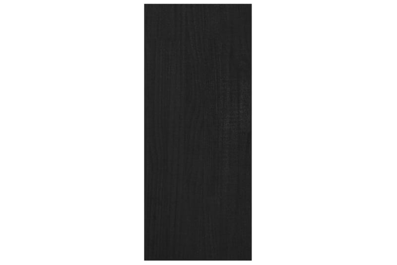 Bokhylla/Rumsavdelare svart 100x30x71,5 cm furu - Svart - Förvaring - Hylla - Bokhylla