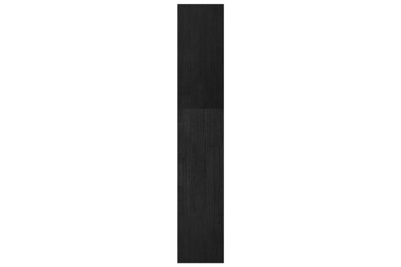 Bokhylla/rumsavdelare svart 40x30x167,5 cm massiv furu - Svart - Förvaring - Hylla - Bokhylla