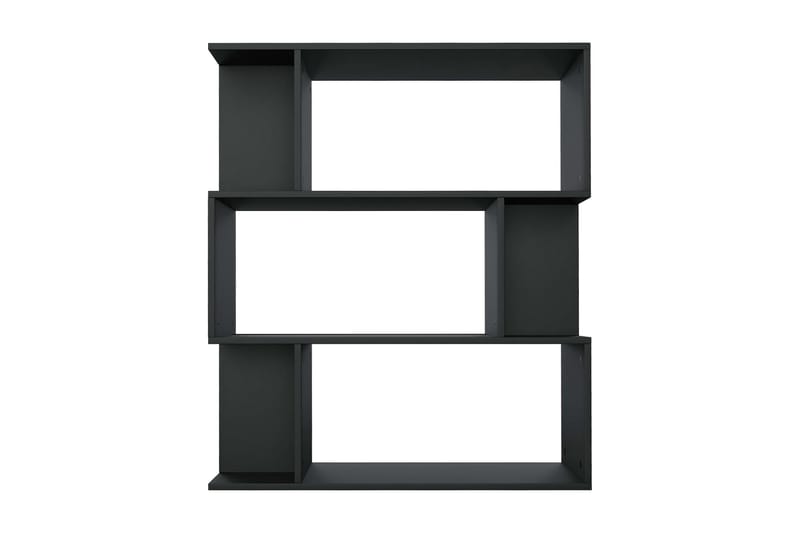 Bokhylla/Rumsavdelare svart 80x24x96 cm spånskiva - Svart - Förvaring - Hylla - Bokhylla