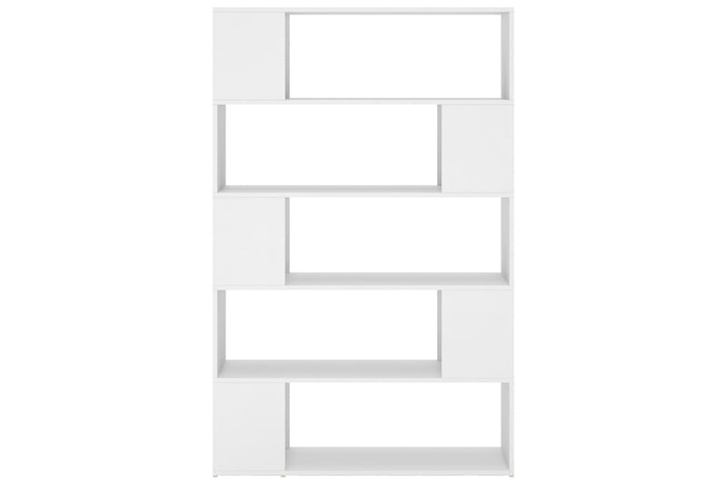 Bokhylla/rumsavdelare vit 100x24x155 cm spånskiva - Vit - Förvaring - Hylla - Bokhylla