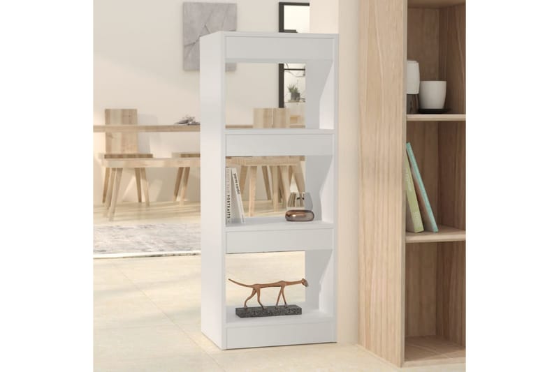 Bokhylla/Rumsavdelare vit 40x30x103 cm spånskiva - Vit - Förvaring - Hylla - Bokhylla