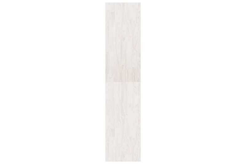 Bokhylla/rumsavdelare vit 40x30x135,5 cm massiv furu - Vit - Förvaring - Hylla - Bokhylla