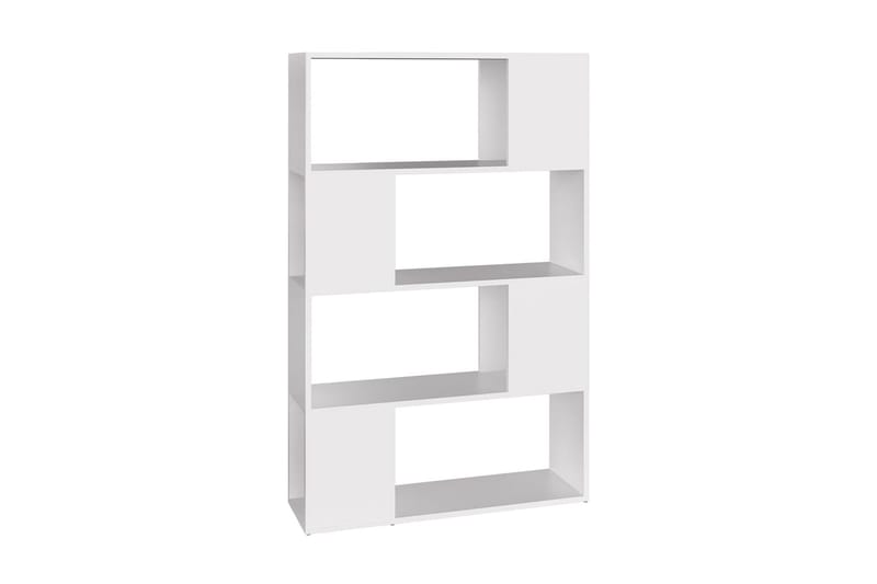 Bokhylla/Rumsavdelare vit 80x24x124,5 cm spånskiva - Vit - Förvaring - Hylla - Bokhylla