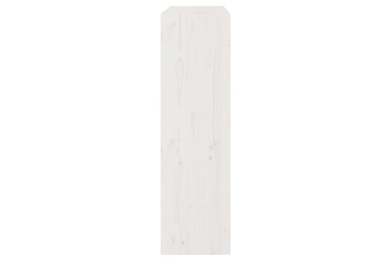 Bokhylla/rumsavdelare vit 80x30x103,5 cm massiv furu - Vit - Förvaring - Hylla - Bokhylla