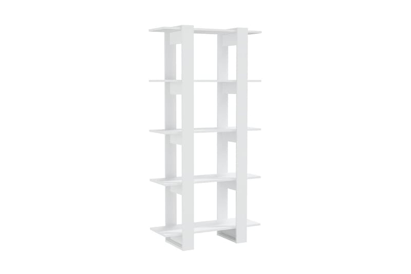 Bokhylla/Rumsavdelare vit 80x30x160 cm spånskiva - Vit - Förvaring - Hylla - Bokhylla