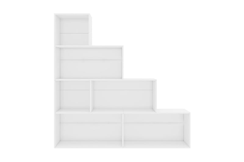 Bokhylla/Rumsavdelare vit högglans 155x24x160 cm spånskiva - Vit - Förvaring - Hylla - Bokhylla