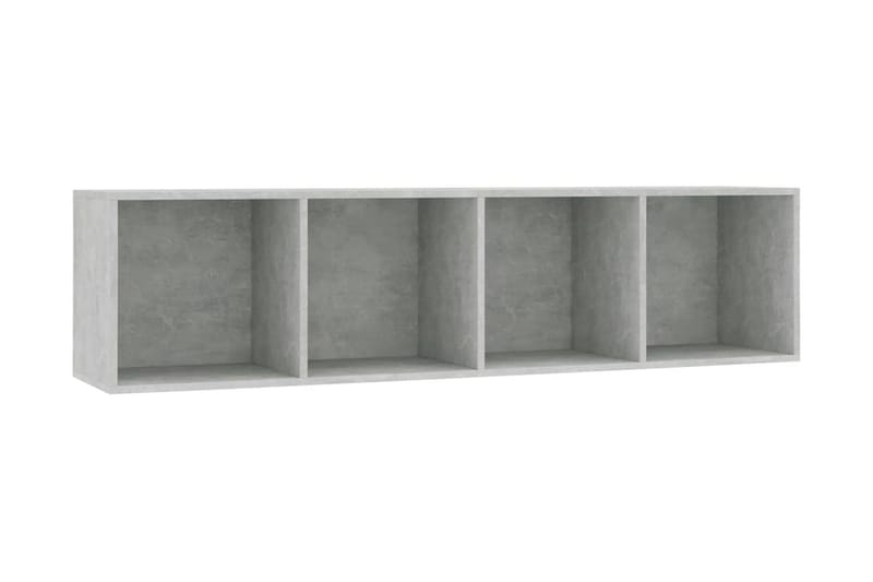 Bokhylla/TV-bänk betonggrå 143x30x36 cm - Grå - Förvaring - Hylla - Bokhylla