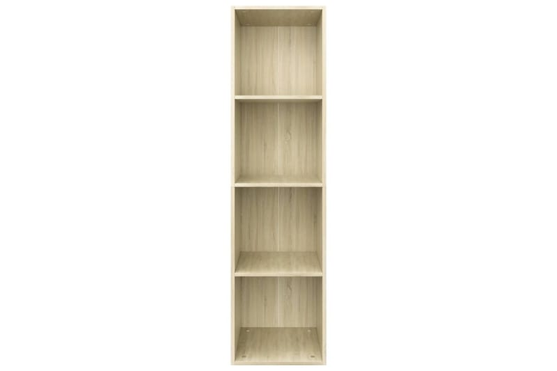 Bokhylla/TV-bänk sonoma-ek 36x30x143 cm spånskiva - Brun - Förvaring - Hylla - Bokhylla