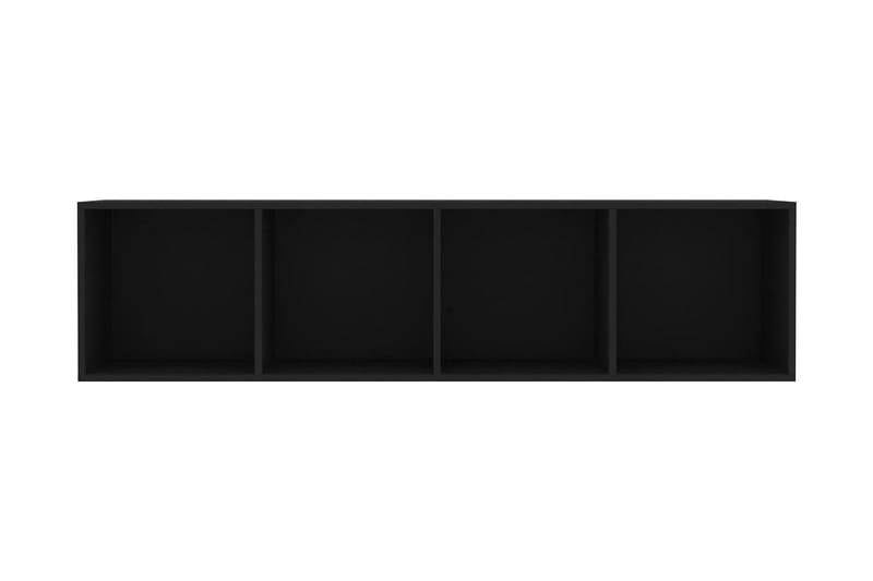 Bokhylla/TV-bänk svart 143x30x36 cm - Svart - Förvaring - Hylla - Bokhylla