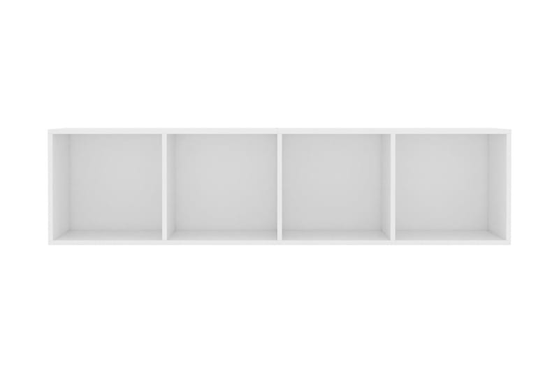 Bokhylla/TV-bänk vit 143x30x36 cm - Vit - Förvaring - Hylla - Bokhylla