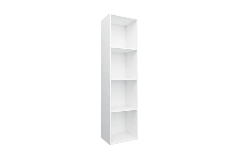 Bokhylla/TV-bänk vit 36x30x143 cm spånskiva - Vit - Förvaring - Hylla - Bokhylla