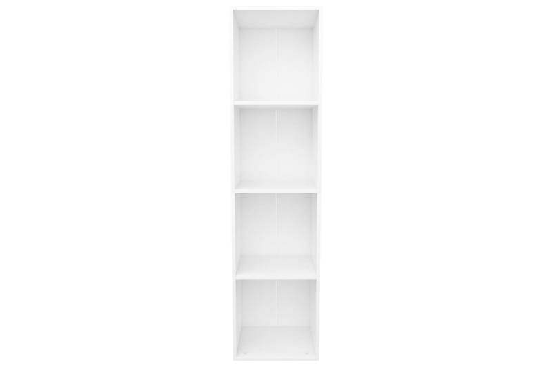 Bokhylla/TV-bänk vit 36x30x143 cm spånskiva - Vit - Förvaring - Hylla - Bokhylla