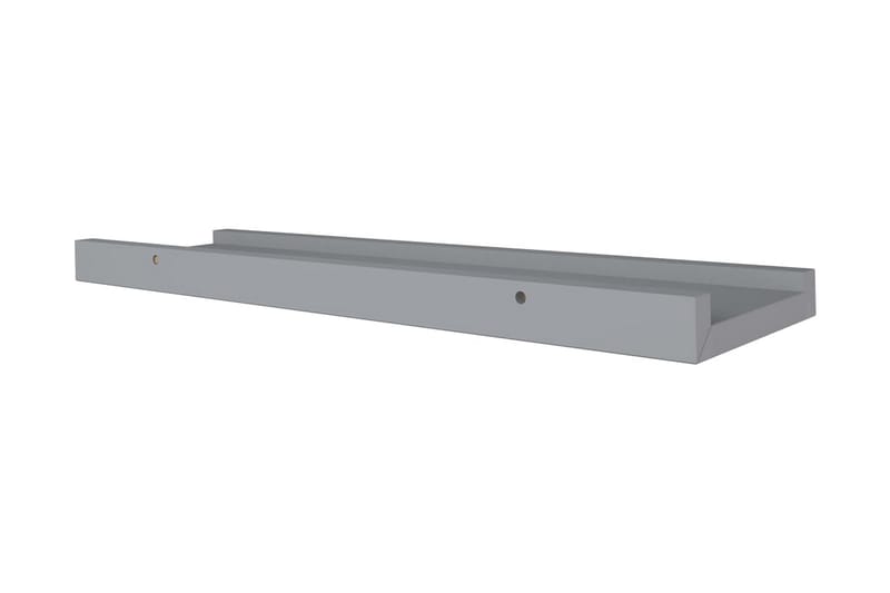 Tavellister 2 st grå 40x9x3 cm MDF - Grå - Förvaring - Hylla - Bokhylla - Boklist