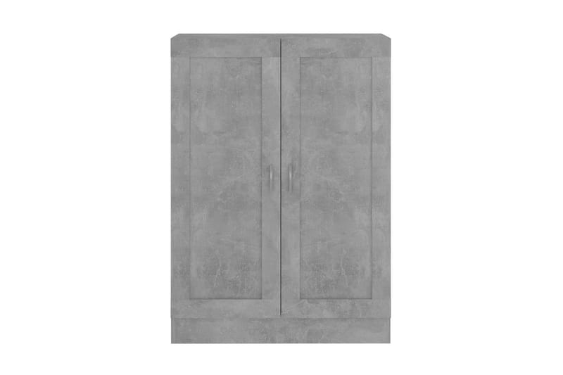 Bokskåp betonggrå 82,5x30,5x115 cm spånskiva - Grå - Förvaring - Hylla - Bokhylla