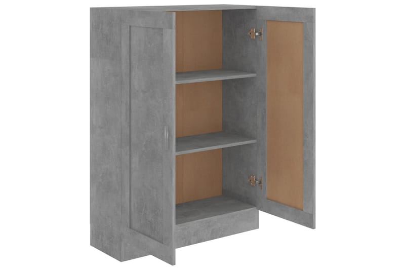 Bokskåp betonggrå 82,5x30,5x115 cm spånskiva - Grå - Förvaring - Hylla - Bokhylla