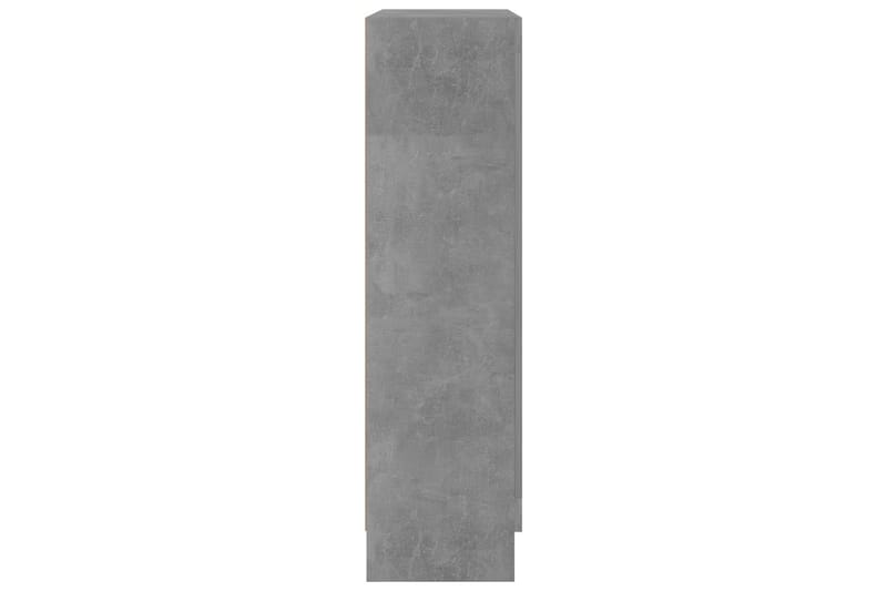 Bokskåp betonggrå 82,5x30,5x115 cm spånskiva - Grå - Förvaring - Hylla - Bokhylla