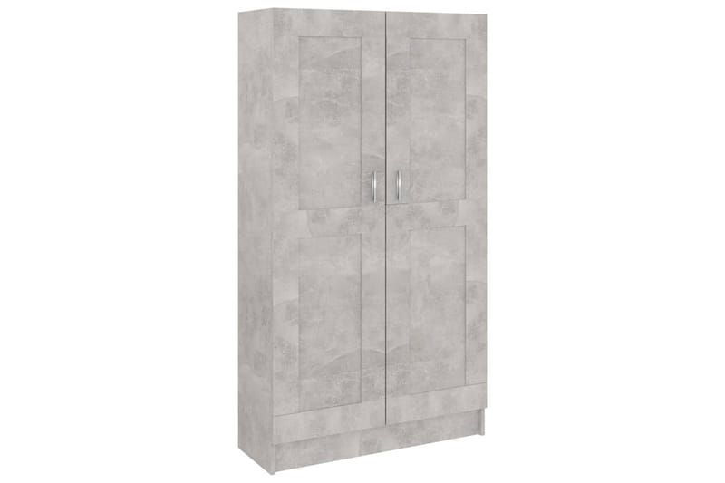 Bokskåp betonggrå 82,5x30,5x150 cm spånskiva - Grå - Förvaring - Hylla - Bokhylla