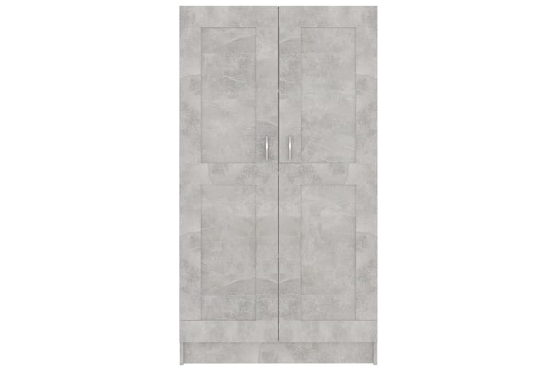 Bokskåp betonggrå 82,5x30,5x150 cm spånskiva - Grå - Förvaring - Hylla - Bokhylla