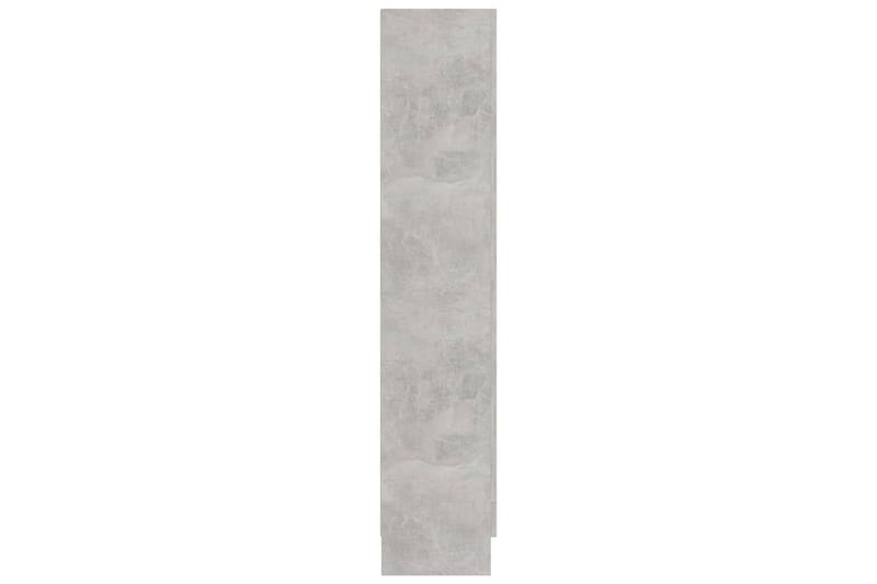 Bokskåp betonggrå 82,5x30,5x150 cm spånskiva - Grå - Förvaring - Hylla - Bokhylla
