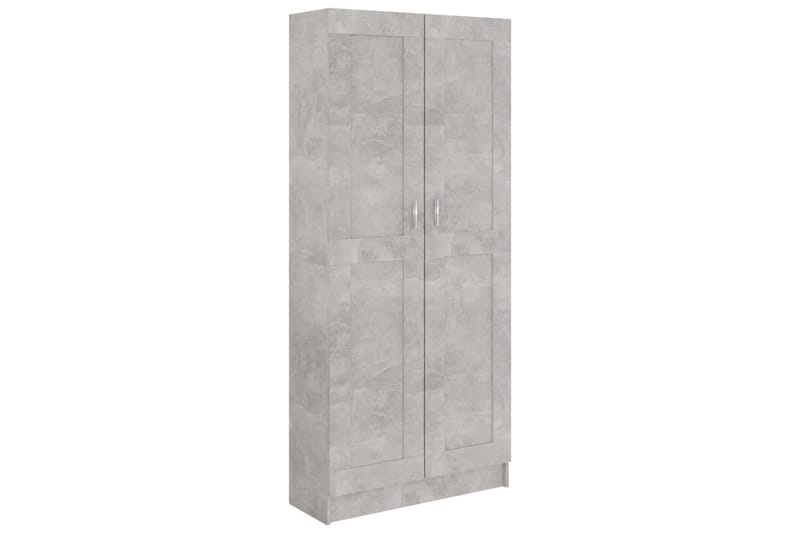 Bokskåp betonggrå 82,5x30,5x185,5 cm spånskiva - Grå - Förvaring - Hylla - Bokhylla