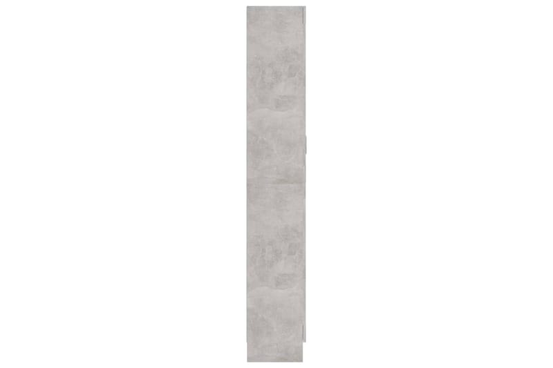 Bokskåp betonggrå 82,5x30,5x185,5 cm spånskiva - Grå - Förvaring - Hylla - Bokhylla