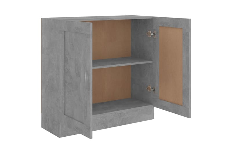 Bokskåp betonggrå 82,5x30,5x80 cm spånskiva - Grå - Förvaring - Hylla - Bokhylla